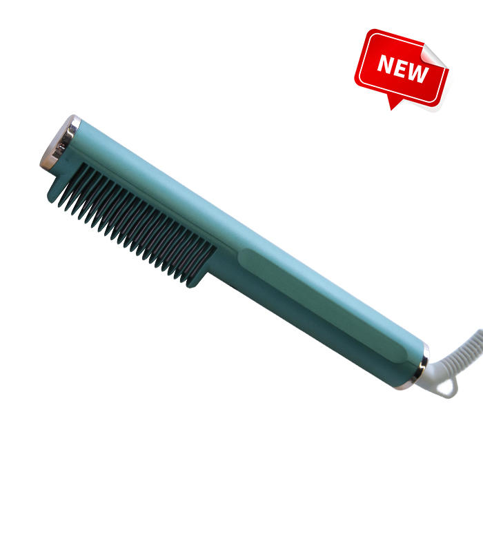 ZUOER ZR-009 Cepillo para alisar el cabello eléctrico con peine alisador natural al por mayor con control de temperatura de 6 niveles